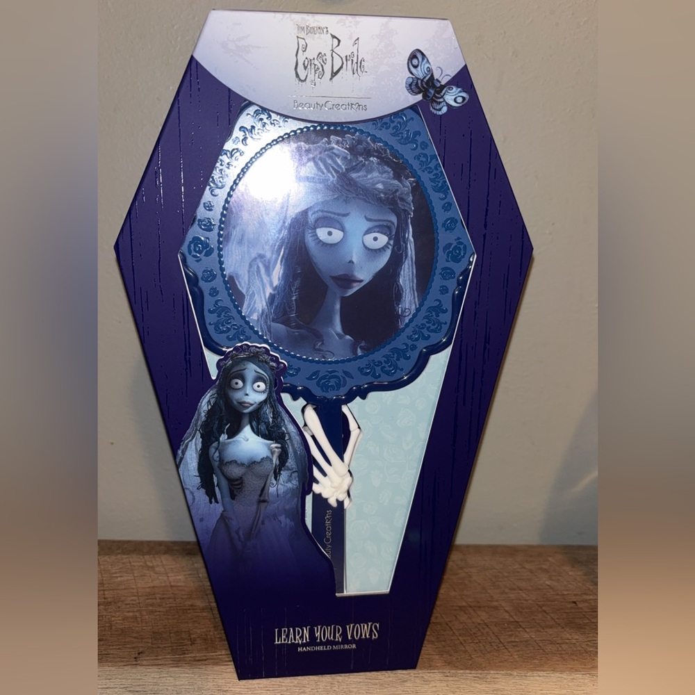 Tim Burton's Corpse Bride x Beauty Creations "Learn your vows" Handheld Mirror